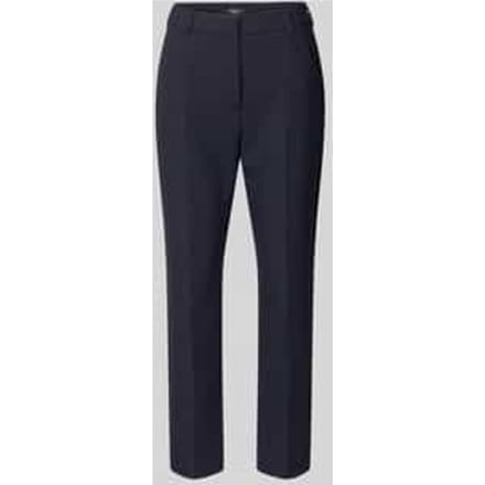 Slim fit bandplooibroek met viscose Model 'RANA'