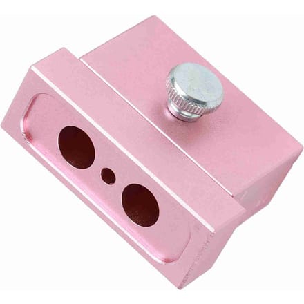 Moule à rouge à lèvres en alliage d'aluminium, or Rose, double usage, outil de fabrication de baume à lèvres, DIY, 12.1 (2 trous) pink