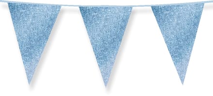 Glitter flags 20 x 30cm - Baby blue