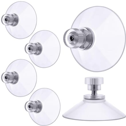 Zuignap met Schroefdraad - Transparant - accessoire