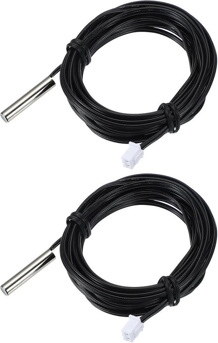 Temperatuursensor NTC - Temperatuurvoeler - Temperatuur Meten - Koperen Sensor Kop - 300 cm - Multicolor
