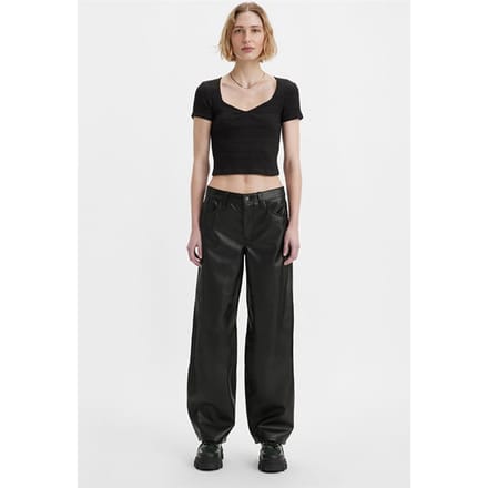 Levi's Fx Leather Pant Black Taglia: W26L30 | Pantaloni di pelle Outlet | Donna | Nero