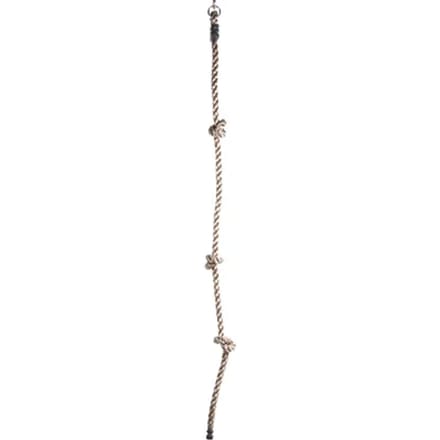 Swing King Klimtouw Met 3 Knopen En 1 Ring 180 Cm Naturel