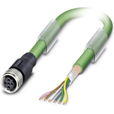 Phoenix Contact 1507120 Sensor/actuator dataconnector, geassembleerd M12 Aantal polen (sensoren): 5 Bus, recht 5.00 m 1 stuk(s)