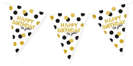 Celebration! Paper flags - Happy birthday