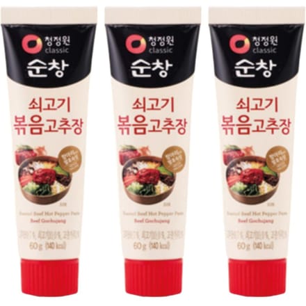 CHUNG JUNG ONE Sunchang Rundvlees Roergebakken Gochujang(Koreaanse rode chilipasta), 60g brown