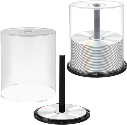 2 Stuks Lege CD Opslagcontainers - Plastic DVD Opbergdozen, CD Houder en Opbergbox voor Media
