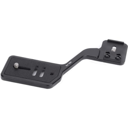 Aluminiumlegering Camera Zaklamp Statiefbeugel met Dubbele 1 4in Schroef voor DSLR Standaard Opname gray