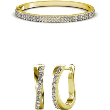 Glamour Criss Parures - Goud en Kristal