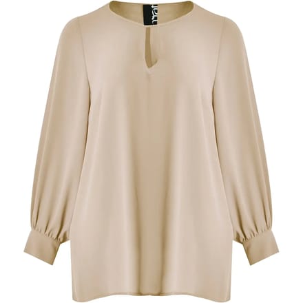 Blouse met lange mouwen van chiffon voor dames Mat Fashion