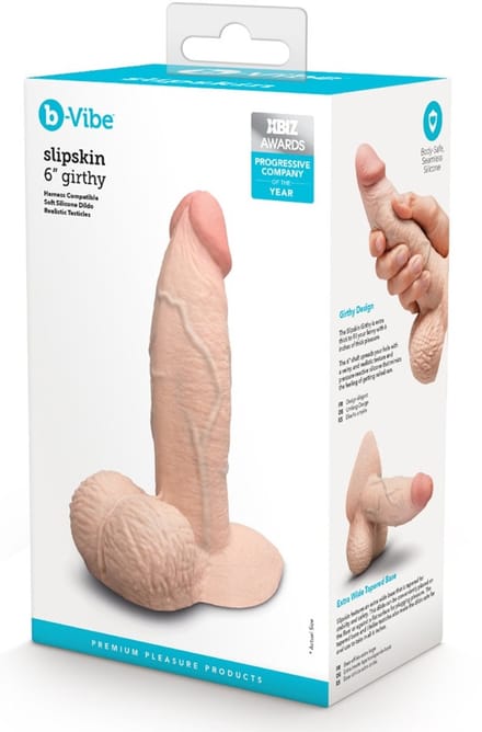 B-Vibe Dildo slipskin girthy 15,4 cm