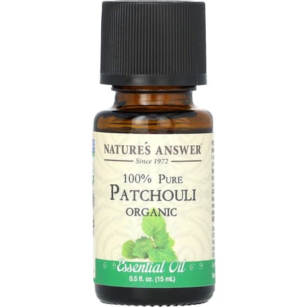 Nature'S Answer, Organic Essential Oil, 100% Pure Patchouli, 15 Ml (0.5 Fl Oz)