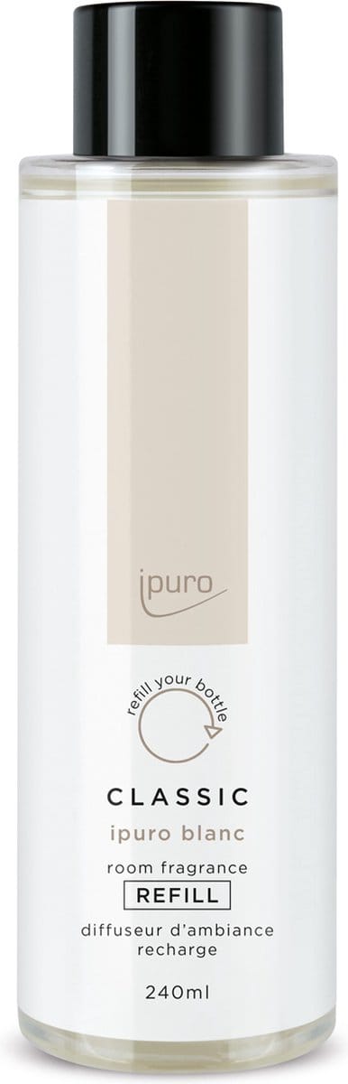 Ipuro Classic Blanc geurstokjes 240 ml refill - navulling