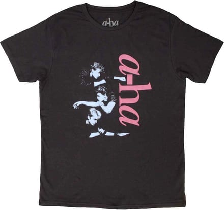 A-ha - Vertical Logo Heren T-shirt - XL - Zwart