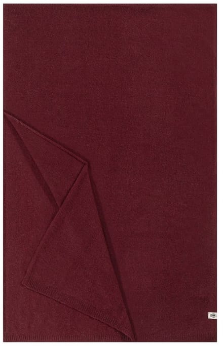 ROECKL sjaal Pure Cashmere Plaid Scarf Mulberry wijnrood