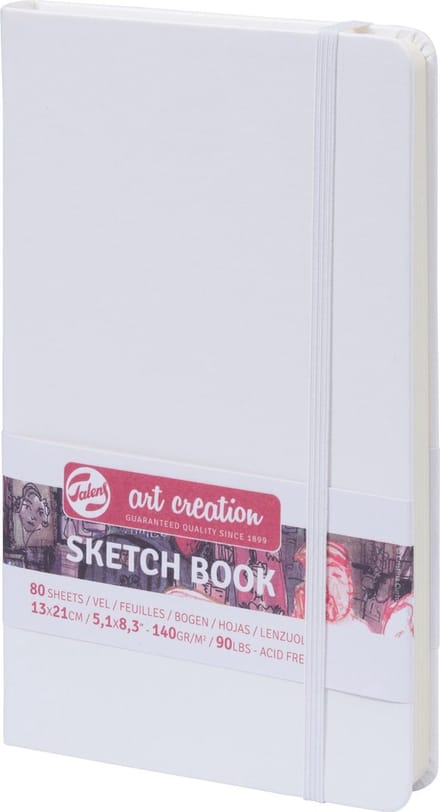 Talens Art Creation Schetsboek Wit 13 x 21 cm 140 g 80 Vellen