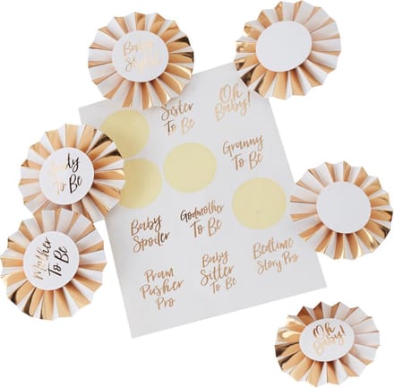 Ginger Ray - Oh Baby! - Badge Kit - 6 stuks