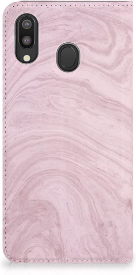 Samsung Galaxy M20 Standcase Marble Pink - Origineel Cadeau Vriendin