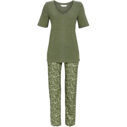 Ringella Tropisch groene pyjama katoen Groen vrouw 38