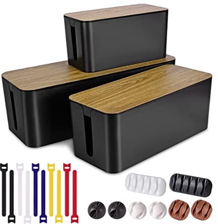 Kabelbeheerdoos Set voor Kabelmanagement | Organizer voor Draden en Stekkerdozen
