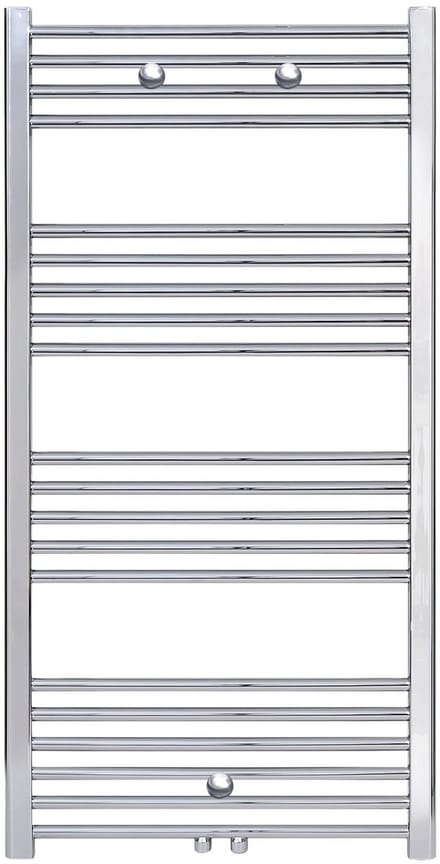 BELRAD Badkamer radiator 1200x500mm - Chroom - Middenaansluiting - 376W