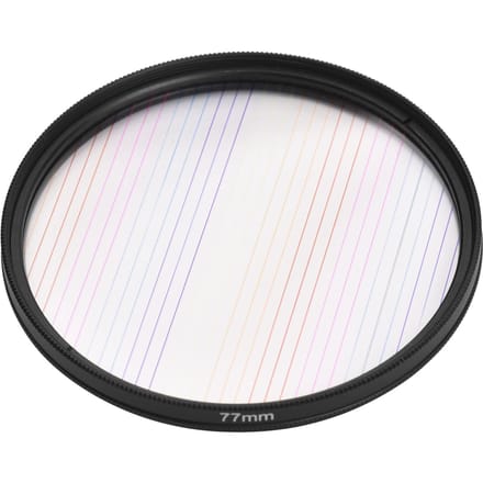 77mm Regenboog Streak Lensfilter Speciale Effecten Anamorf Optisch Glas Filter voor DSLR Camera's black