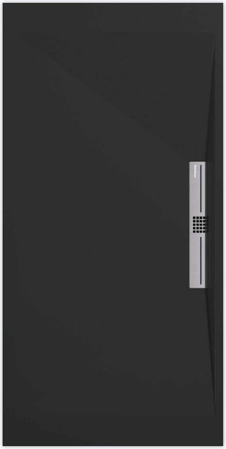 Sanifun douchebak Stone Side Black Smooth 1100 x 700 S