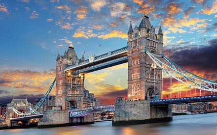 JigSaw Tower Bridge London Legpuzzel 1000 Stukjes Puzzel 50 x 70 cm Puzzle Vanaf 14+