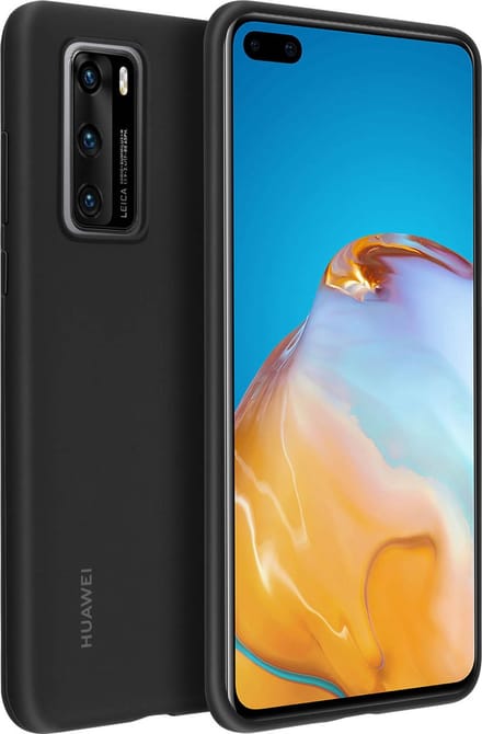 Huawei Silicon Protective Case voor de Huawei P40 - Zwart