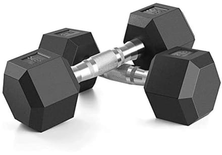 Rubber ingekapselde hex halter handgewichten - Anti-slip en anti-roll design