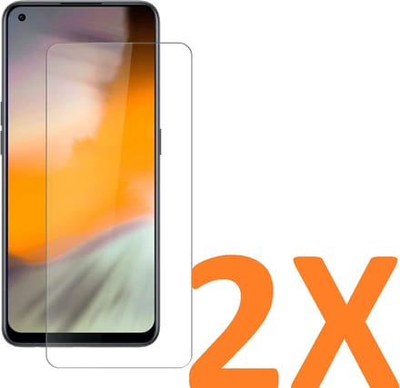 Screenprotector Glas - Tempered Glass Screen Protector Geschikt voor: OnePlus Nord 2T - 2x