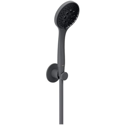 Herzbach DEEP GREY tub set with cone holder seven round 23.914200.1.06