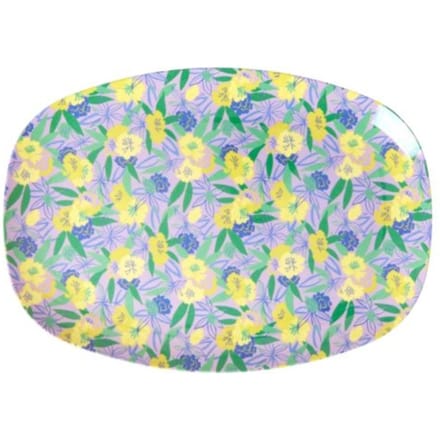 Rice melamine bord vierkant fancy pancy print