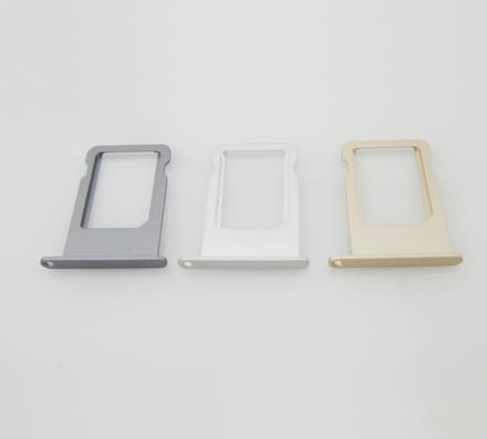 iPhone 5/5S Simkaart houder/simkaart tray – Donker Zilver
