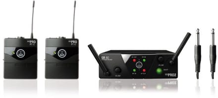 AKG WMS 40 Mini2 Dual draadloos gitaar systeem ISM2 ISM3