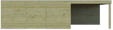 Woodlands Blokhut QB Groen Geïmpregneerd 810 x 300 cm