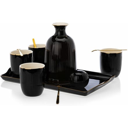 Flore Flore Series - Drankset - Ceramiek - Goudaccent - Stijlvol