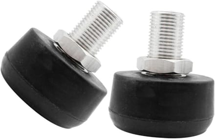 Skate Remmen - Rolschaats Stoppers - Snelheid Regelen - Hoge Elastisch Rubber - 5x4.5x4.5 cm - Zwart