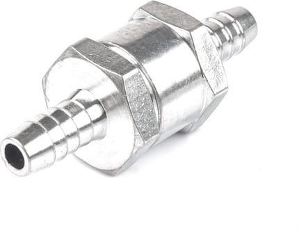 Slangpilaar met terugslag klep - 8mm - Aluminium