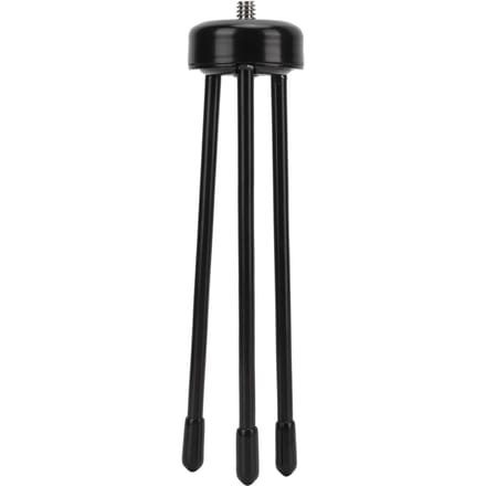 Mini trépied de table avec adaptateur 1/4 po en acier inoxydable, portable, pour perche à selfie, téléphone portable, appareil photo reflex black