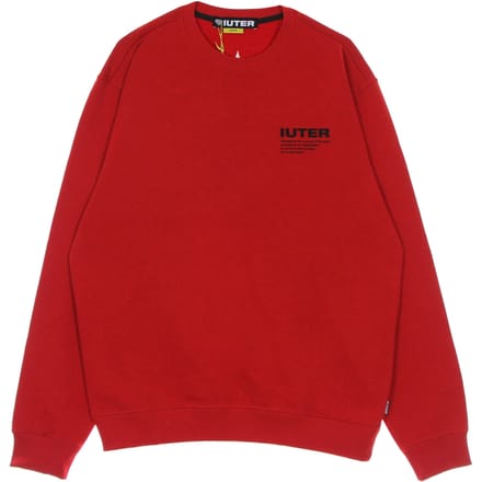 Heren sweatshirt met ronde hals Info Crewneck rood