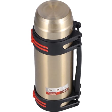 2000 ml Vacuüm Beker Grote Capaciteit Buiten Reizen Waterfles voor Buiten Fietsen black
