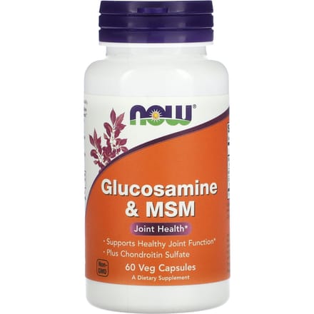 NOW Foods, Glucosamine & MSM, 60 Gélules Végétales