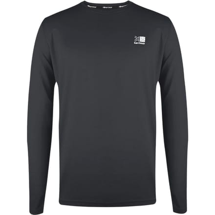 Karrimor Heren-T-shirt met lange mouwen en reflecterende details (Houtskool)