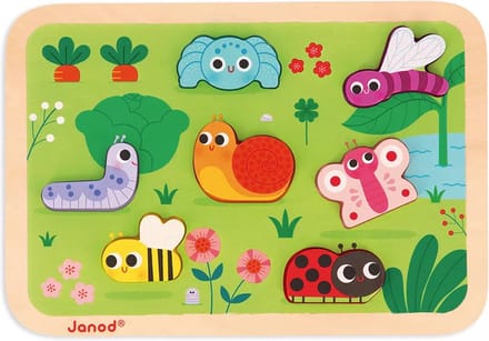 JANOD chunky puzzel de tuin 18 mnd+