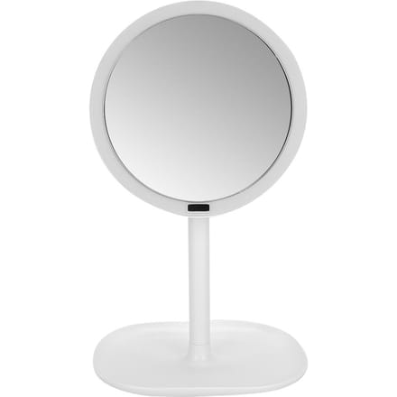 Miroir de Maquillage Grossissement 10X LED à Induction Miroir de Vanité Portable pour Maison Dortoir white