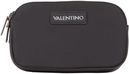VALENTINO Toilettas Cardano Soft Cosmetic Case Nero Zwart