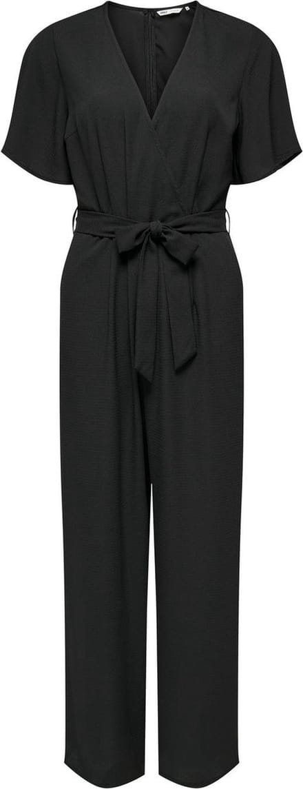 Only Broek Onlhannah Fr S/s Jumpsuit Cs Ptm 15320959 Black Dames Maat - XS