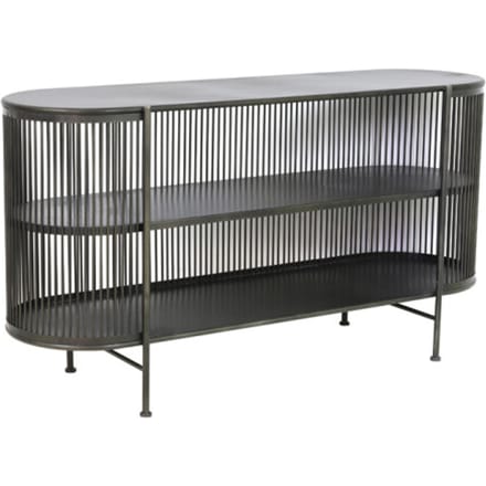 Light & Living Yinthe Open Wandkast - Zwart - 149x40x80 cm