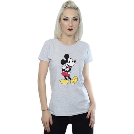 Disney Dames/Dames Klassiek Mickey Mouse Heather T-Shirt (Grijs)